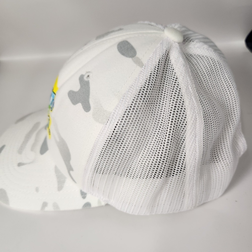 ONE Always Training Hat Cap Snap Back White Gray Camo Mesh Trucker Graphic Mens - Picture 3 of 10